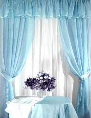 Компл.штор Маргарита голубой
