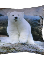 Подушка с фотопечатью Белый мишка